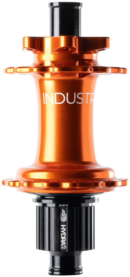Load image into Gallery viewer, Industry Nine Hydra 2 Boost MicroSpline, Disc Hub, Rear, 28H, 12mm TA, 148mm, Shimano Micro Spline, Orange