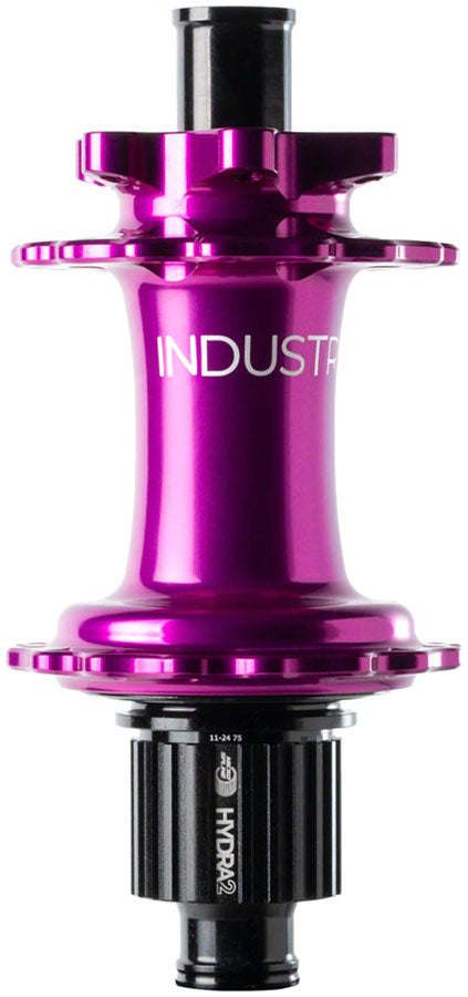 Load image into Gallery viewer, Industry Nine Hydra 2 Classic Rear Hub - 12 x 148mm, 6-Bolt, Micro Spline, Purple, 32H