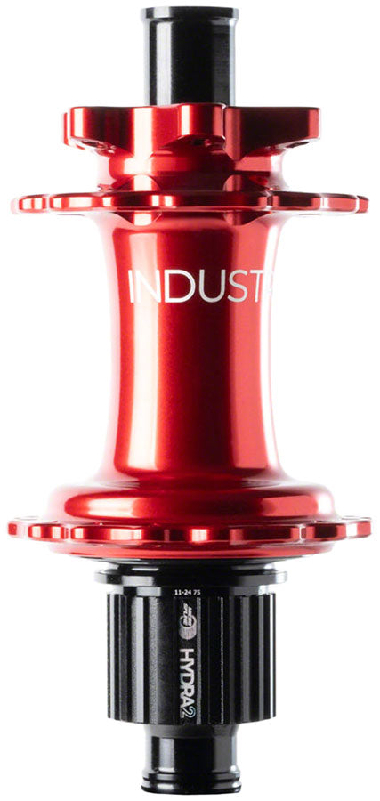 Load image into Gallery viewer, Industry Nine Hydra 2 Boost MicroSpline, Disc Hub, Rear, 28H, 12mm TA, 148mm, Shimano Micro Spline, Red