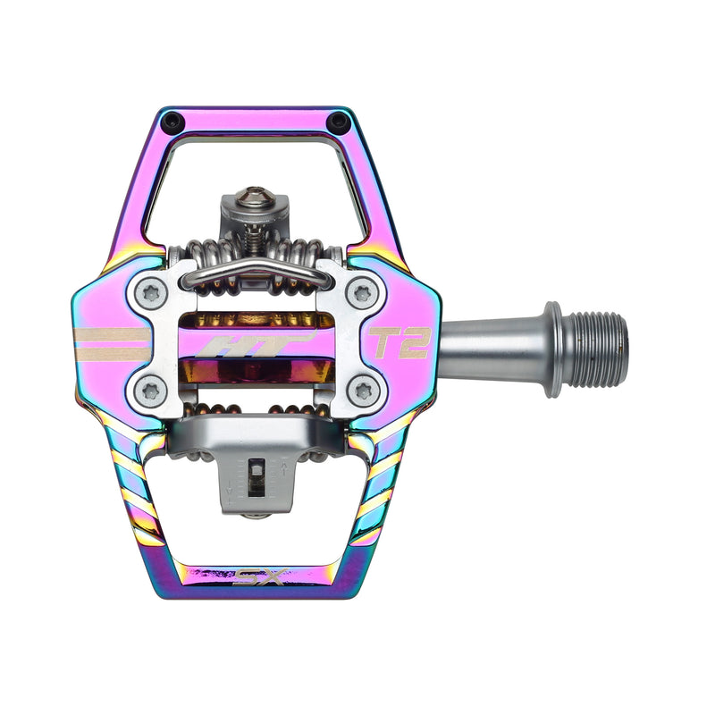 Load image into Gallery viewer, HT-Pedals-T2-SX-Clipless-Pedals-with-Cleats-PEDL2553-Bicycle-Pedals