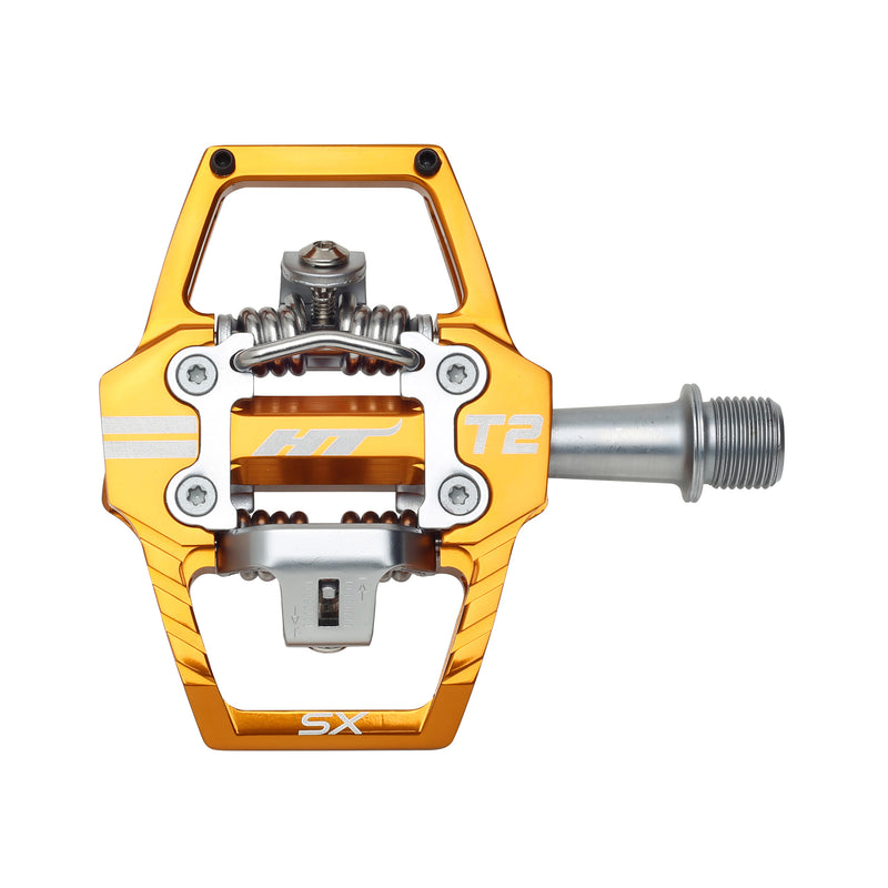 Load image into Gallery viewer, HT-Pedals-T2-SX-Clipless-Pedals-with-Cleats-PEDL2551-Bicycle-Pedals