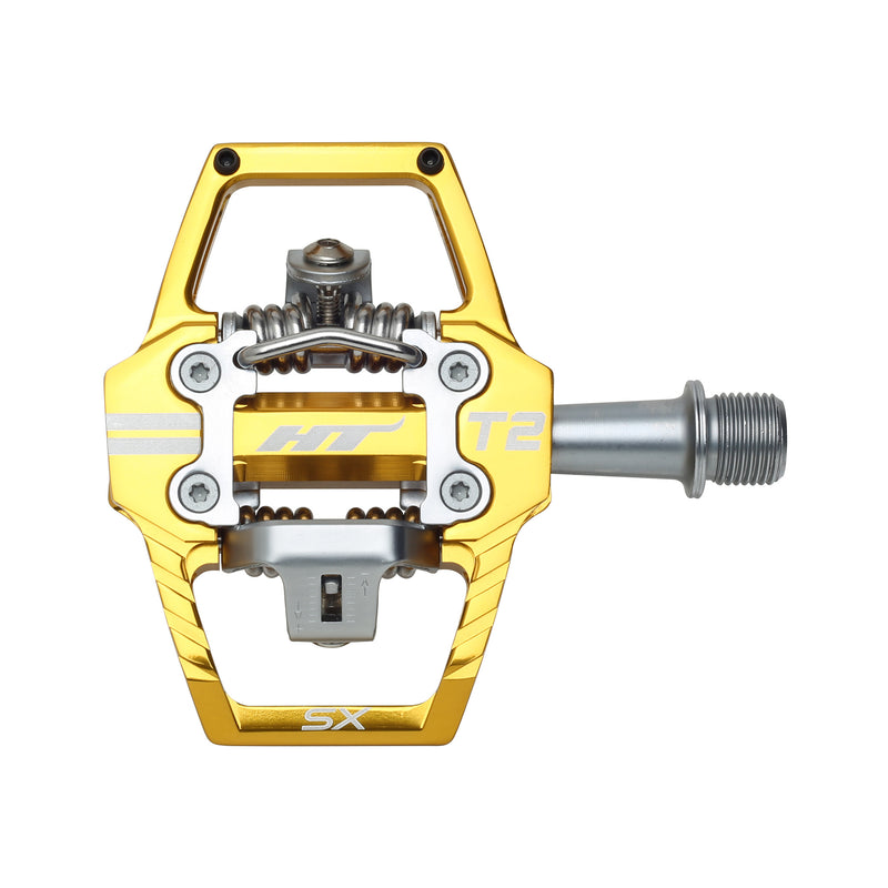 Load image into Gallery viewer, HT-Components-T2-SX-Clipless-Pedals-with-Cleats-PEDL2550-Bicycle-Pedals