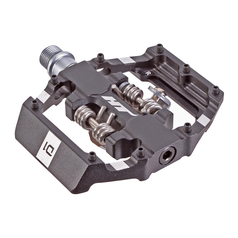 Load image into Gallery viewer, HT-Pedals-Duo-Clipless-Pedals-with-Cleats-PEDL2649-Bicycle-Pedals