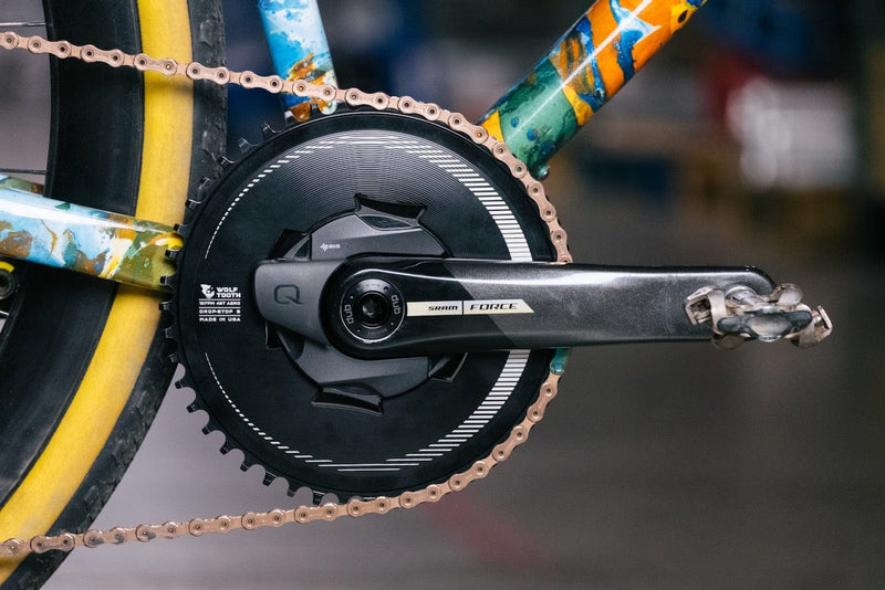 Load image into Gallery viewer, Premium Wolf Tooth Aero 107 BCD Chainrings – Lightweight Aluminum, Drop-Stop® Tech, Optimized for SRAM Eagle & Flattop Chains, Cycling Parts