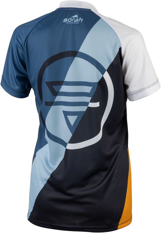 Load image into Gallery viewer, Teravail Waypoint Women's MTB Jersey - White, Blue, Lite Blue, Black, Gold, Medium