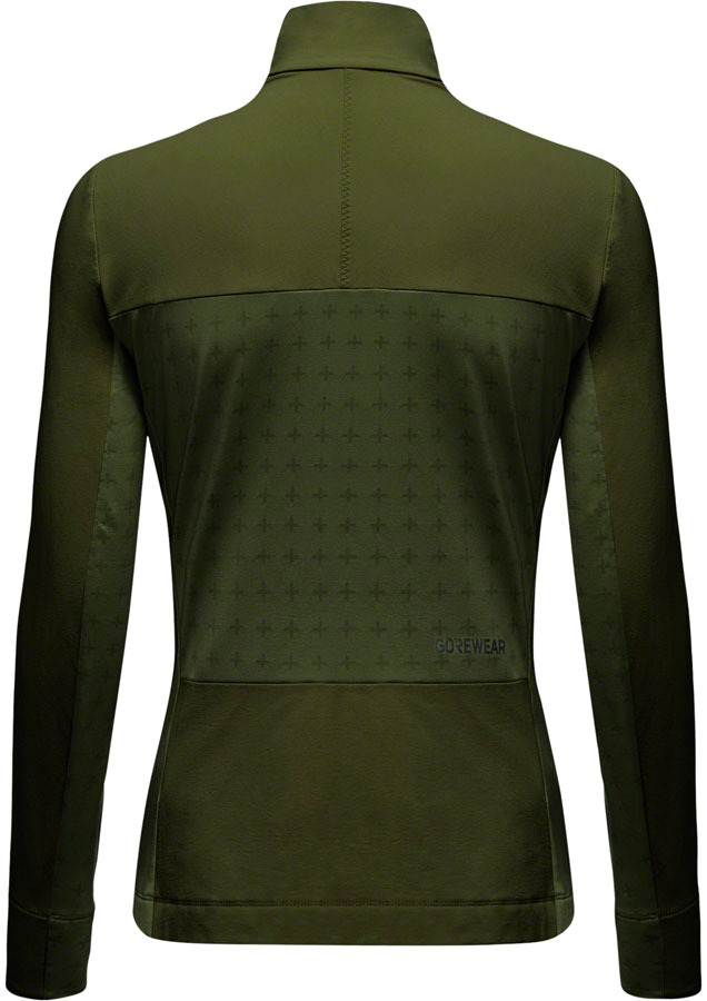 Load image into Gallery viewer, Gorewear Trail KPR Hybrid 1/2-Zip Jersey - Utility Green, Women's, Small