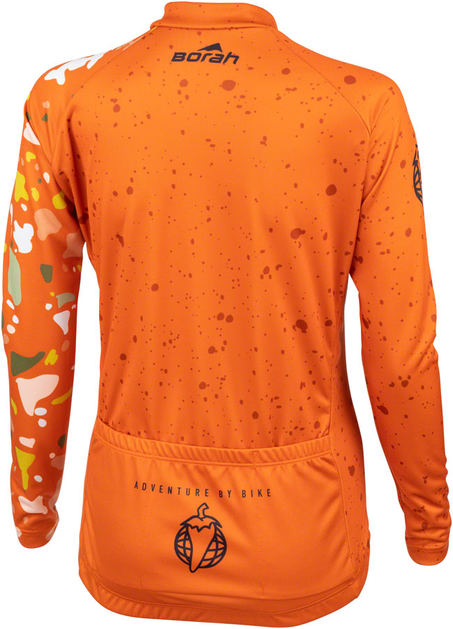 Load image into Gallery viewer, Salsa Women's Terrazzo Long Sleeve Jersey - Large, Orange
