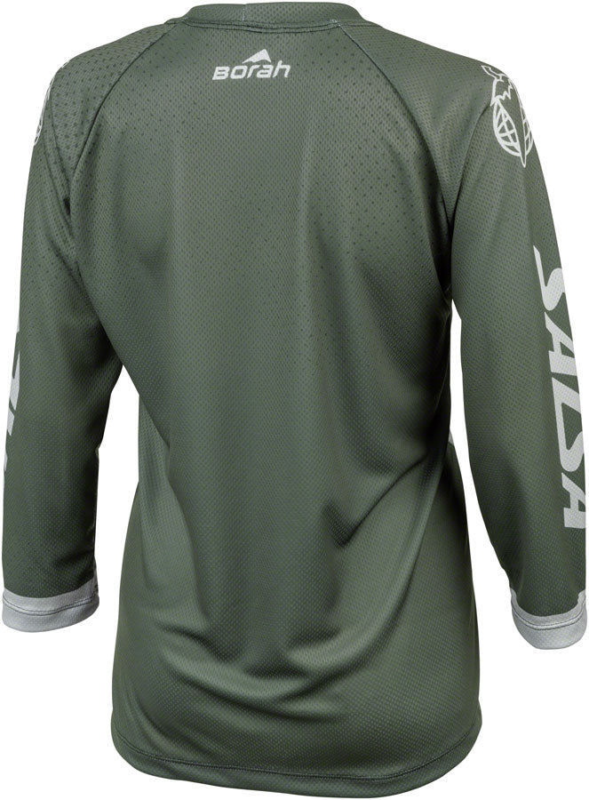 Load image into Gallery viewer, Salsa Women's Fleet 3/4 MTB Jersey - X-Large, Green, White