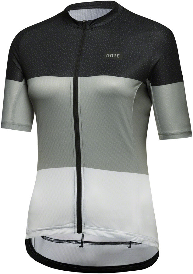 Load image into Gallery viewer, Gorewear Spirit Stripes Jersey - Black/Lab Gray, Women's, Large 12/14
