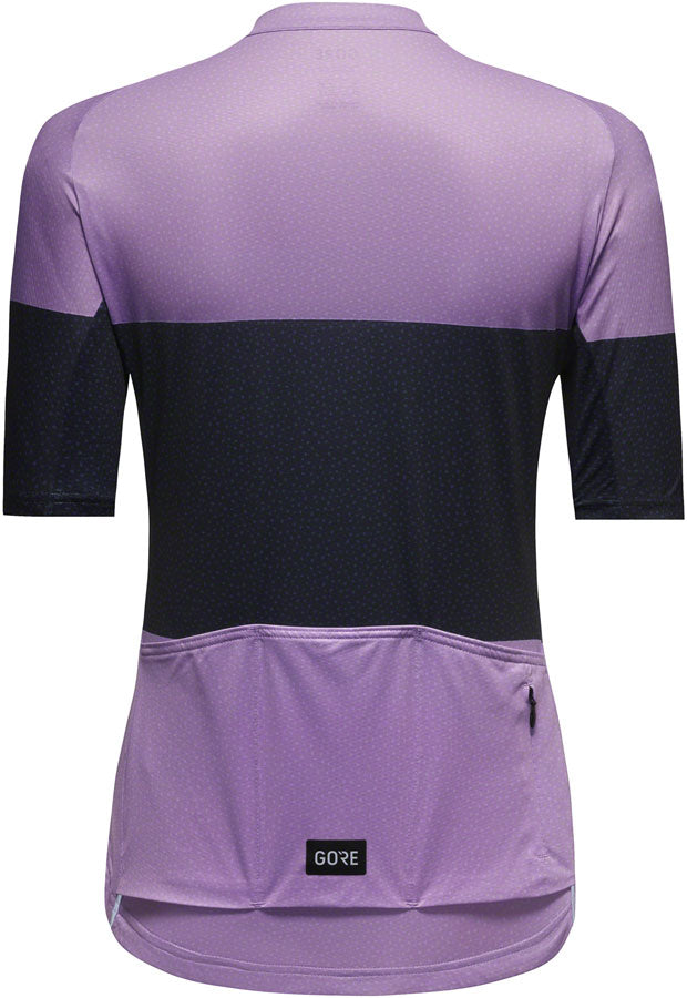 Load image into Gallery viewer, Gorewear Spirit Stripes Jersey - Purple/Orbit Blue, Women's, Large 12/14