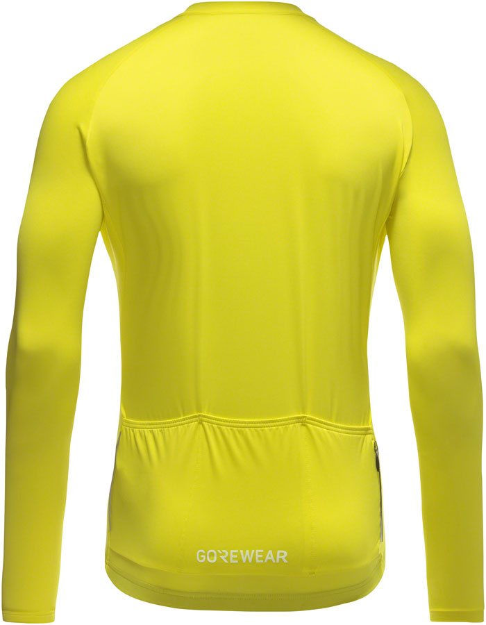 Load image into Gallery viewer, Gorewear Spinshift Long Sleeve Jersey - Neon Yellow, Men's, Small