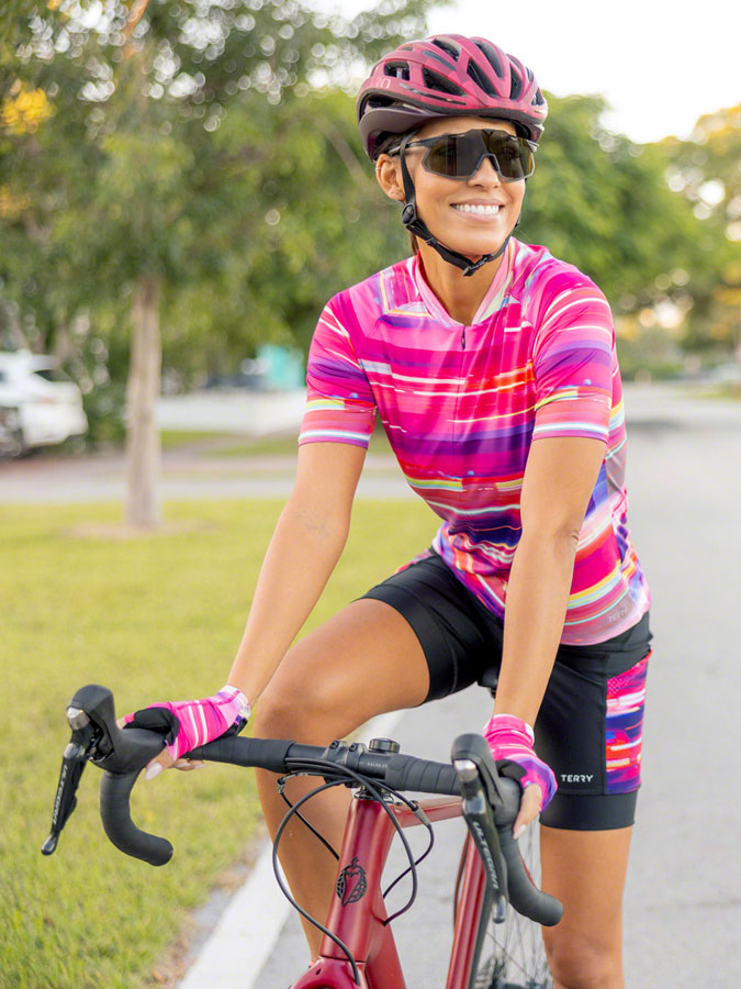 Load image into Gallery viewer, Terry Soleil Short Sleeve Jersey - Traffic, Small