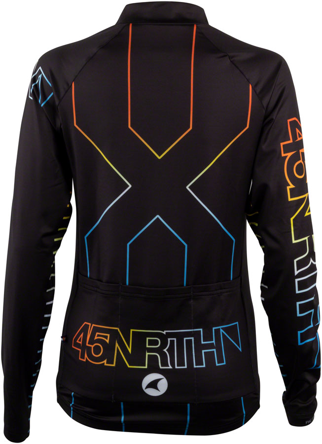 Load image into Gallery viewer, 45NRTH Decade Long Sleeve Jersey - Women's, Black, Large