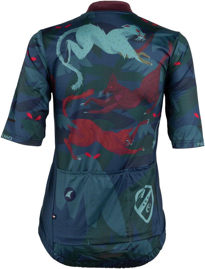 Load image into Gallery viewer, All-City Night Claw Women's Jersey - Dark Teal, Spruce Green, Mulberry, X-Large