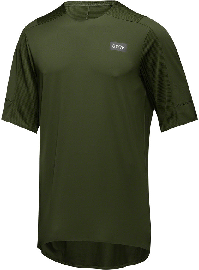 Load image into Gallery viewer, Gorewear Trail KPR Tech Jersey - Utility Green, Men's, Small
