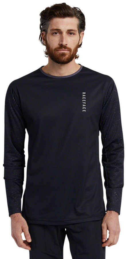 RaceFace Indy Jersey - Long Sleeve, Men's, Charcoal, Large