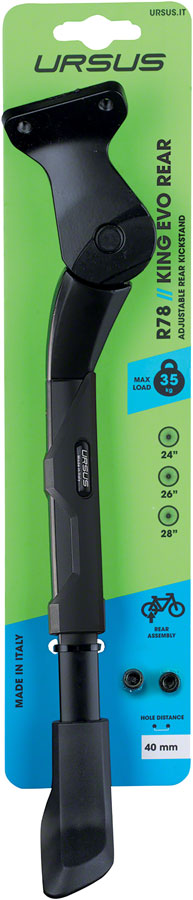 Load image into Gallery viewer, Ursus King Evo Rear Direct Mount Kickstand - 40mm Plate, Black