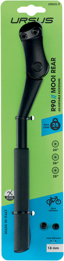 Load image into Gallery viewer, Ursus Mooi Rear Direct Mount Kickstand - 18mm Plate, Black