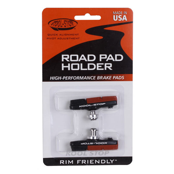 Load image into Gallery viewer, Kool Stop Dura 2 Road Pads, Holder with Pads - Black Pr
