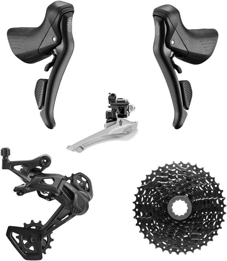 Load image into Gallery viewer, microSHIFT-Sword-Black-2x9-Speed-Groupset-Kit-In-A-Box-Road-Group-Road-Bike-KIBX0075-Road-Bike-Group