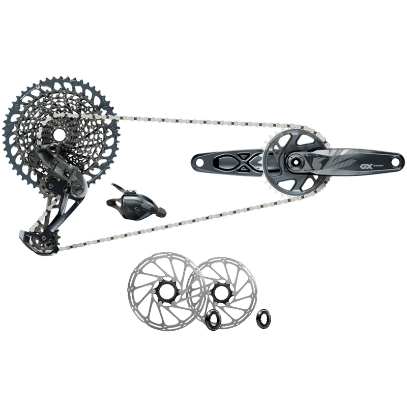 Load image into Gallery viewer, SRAM GX Eagle 12-Speed Groupset + CenterLine Disc Brake Rotors 160mm & 180mm - Upgraded Mountain Bike Components