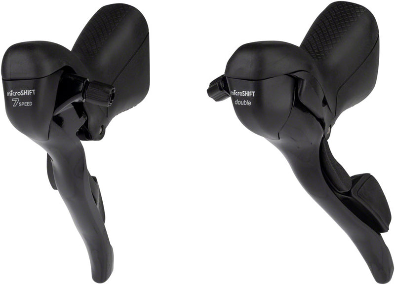 Load image into Gallery viewer, microSHIFT R7 Drop Bar Shift Lever Set - 2 x 7-Speed Short Reach