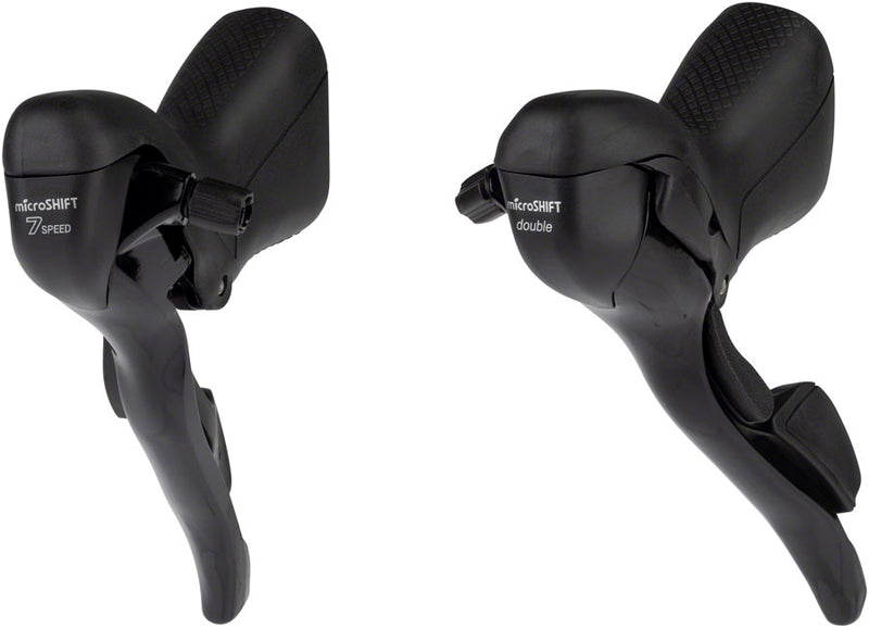 Load image into Gallery viewer, microSHIFT R7 Drop Bar Shift Lever Set - 2 x 7-Speed Short Reach
