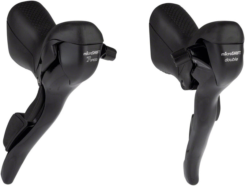 Load image into Gallery viewer, microSHIFT-Brake-Shifter-Combo-Set-7-Speed-BSDP0055-Brake-Shift-Lever-Drop-Bar-Pair