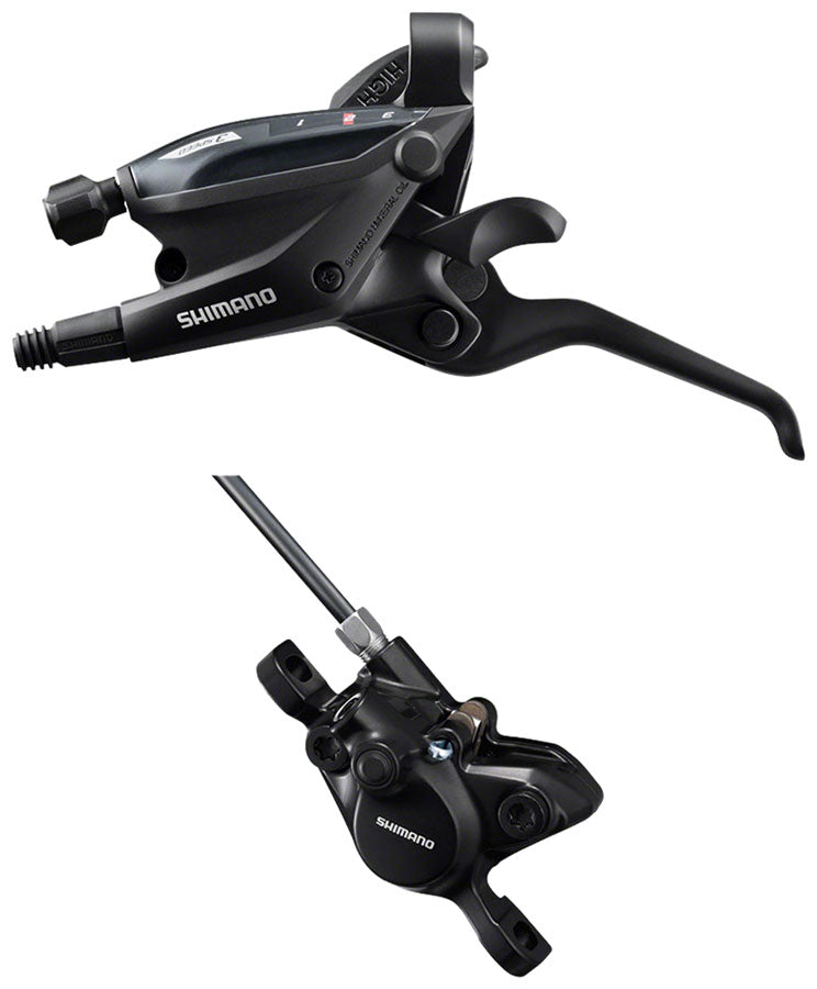 Load image into Gallery viewer, Shimano Altus EZ Fire Plus Shift/Brake Lever Set with BR-MT200 Hydraulic Disc Calipers 3 & 7-Speed MTB Components