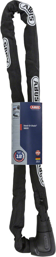 Load image into Gallery viewer, Abus Steel-O-Chain 9809K XPlus, Chain Lock, Key, 9mm, 140cm, 4.6', Black