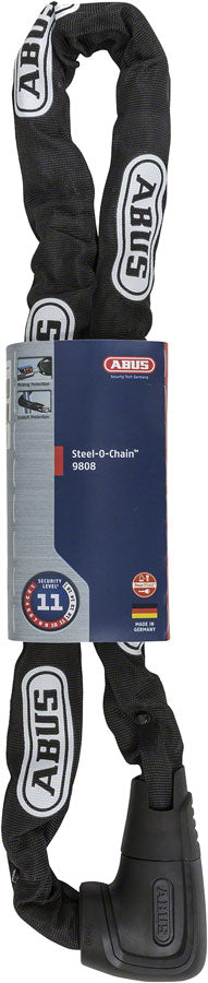 Load image into Gallery viewer, Abus 9808K/110 Steel-O-Chain Key Lock - Black