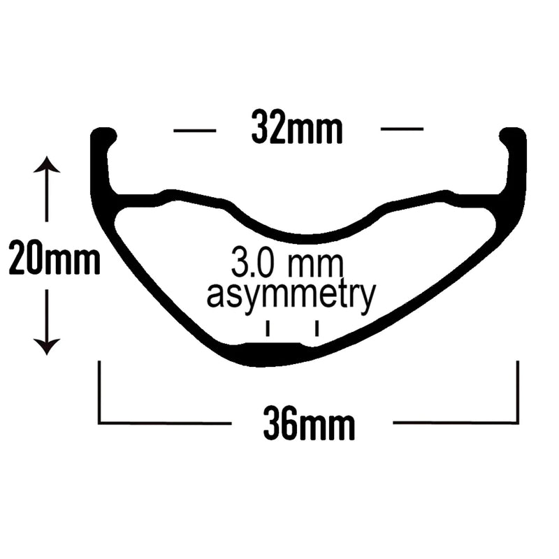 Load image into Gallery viewer, Astral Serpentine 29" Alloy Disc Brake Rim, 32h, Black