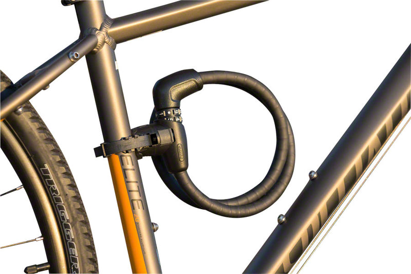 Load image into Gallery viewer, ABUS Tresorflex 6615 Combination Coiled Cable Lock 120cm x 15mm w/ Mount