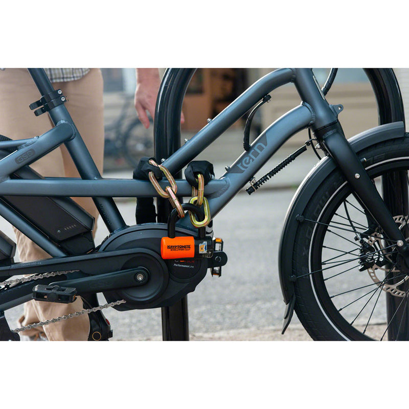 Load image into Gallery viewer, Kryptonite New York Chain 1210 and Evolution Disc Lock Keyed 12mm x 100cm Black