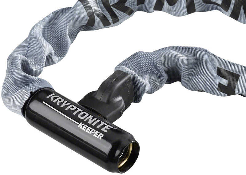 Load image into Gallery viewer, Kryptonite Keeper 785 Integrated Steel Chain Lock Keyed 7mm x 85cm Gray