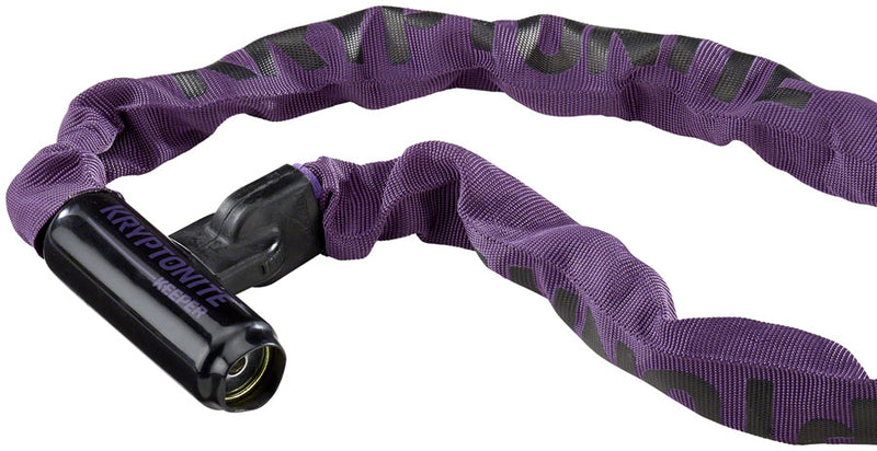 Load image into Gallery viewer, Kryptonite Keeper 785 Integrated Steel Chain Lock Keyed 7mm x 85cm Purple