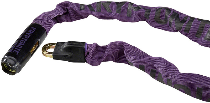 Load image into Gallery viewer, Kryptonite Keeper 785 Integrated Steel Chain Lock Keyed 7mm x 85cm Purple