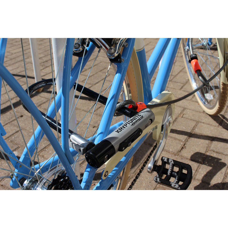 Load image into Gallery viewer, Kryptonite KryptoLok U-Lock 4 x 9" Keyed Black Includes 4' Cable & Bracket