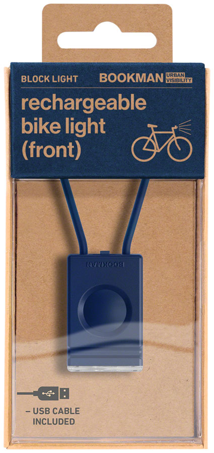 Load image into Gallery viewer, Bookman Block Headlight - Rechargable, Blue
