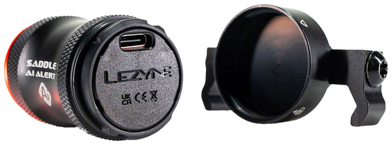 Load image into Gallery viewer, Lezyne Saddle Ai Alert 250 Rear Saddle Rails USB-C 250 7
