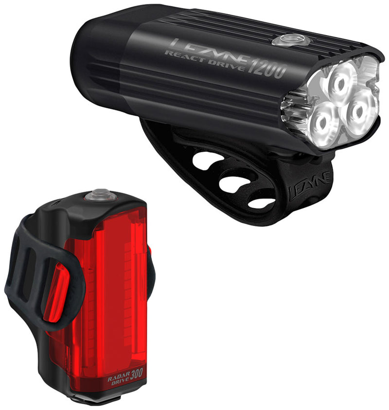 Load image into Gallery viewer, Lezyne React Drive 1200/RadarReact 300 Headlight and Taillight Set