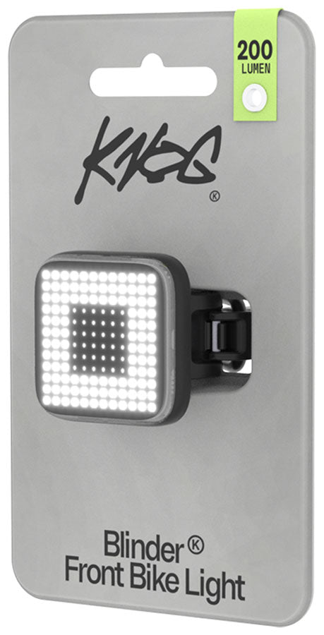 Load image into Gallery viewer, Knog Blinder Light, Square Pattern, Front, Black NLA
