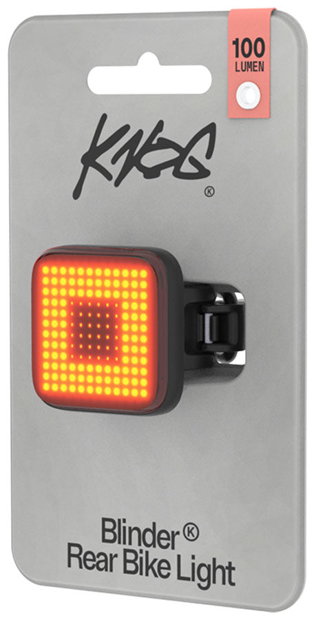 Load image into Gallery viewer, Knog Blinder Light, Square Pattern, Rear, Black