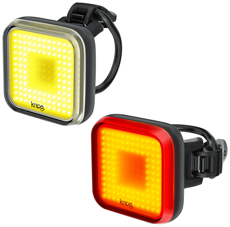 Load image into Gallery viewer, Knog Blinder Square Twinpack Headlight and Taillight Set