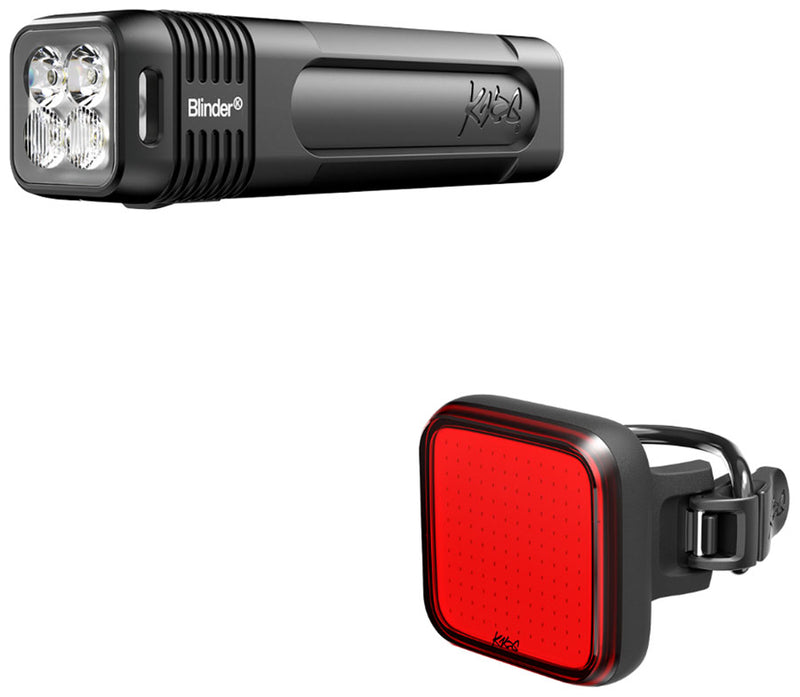 Load image into Gallery viewer, Knog Blinder 700/Blinder 100 Lights, Front/Rear Set, Black