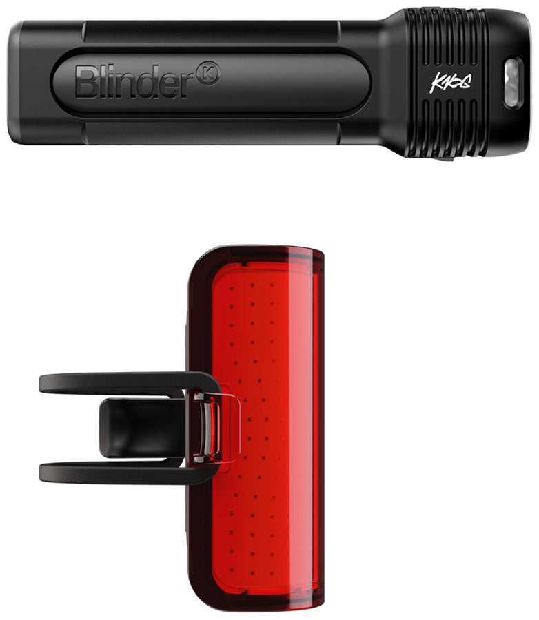 Load image into Gallery viewer, Knog Blinder 1400/Cobber Reflex Lights, Front/Rear Set, Blk