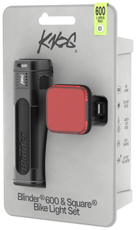 Load image into Gallery viewer, Knog Blinder 600/Blinder Square Headlight/Taillight Set