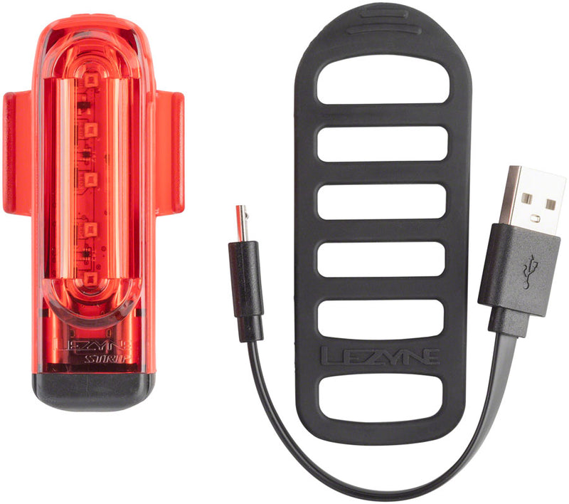 Load image into Gallery viewer, Lezyne Strip Drive Pro Taillight: Red Rechargeable Lithium Battery
