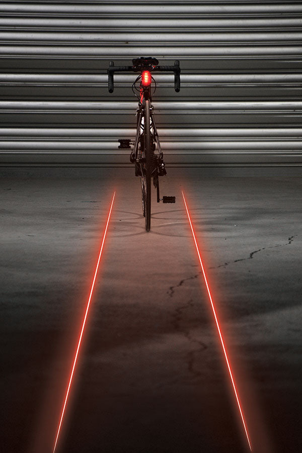 Load image into Gallery viewer, Lezyne LED Laser Drive Rear Light, Black Micro-USB Charging w/ Silicone Strap