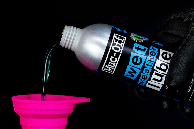Load image into Gallery viewer, Muc-Off Bio Wet Bike Chain Lube - 300ml, Aluminum Refill Bottle